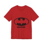 Camiseta jersey manga corta - Rojo - Rata Pinyada Batman Camiseta jersey manga corta - Rojo - Rata Pinyada Batman