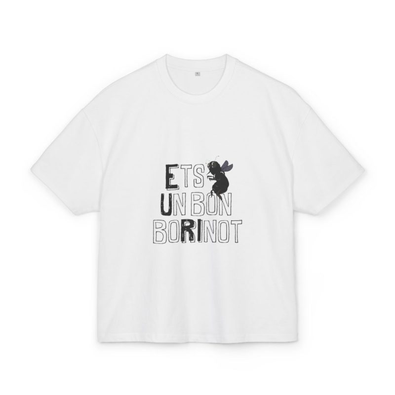 Camiseta box ultra gruesa - Blanco - Camiseta «Ets un bon borinot»