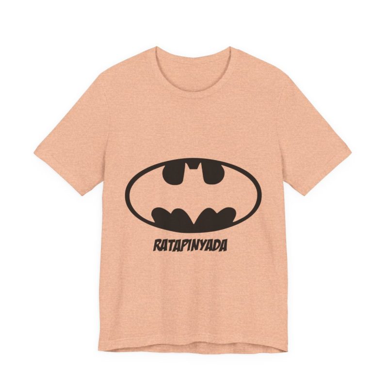 Camiseta jersey manga corta - Melocoton jaspeado - Rata Pinyada Batman