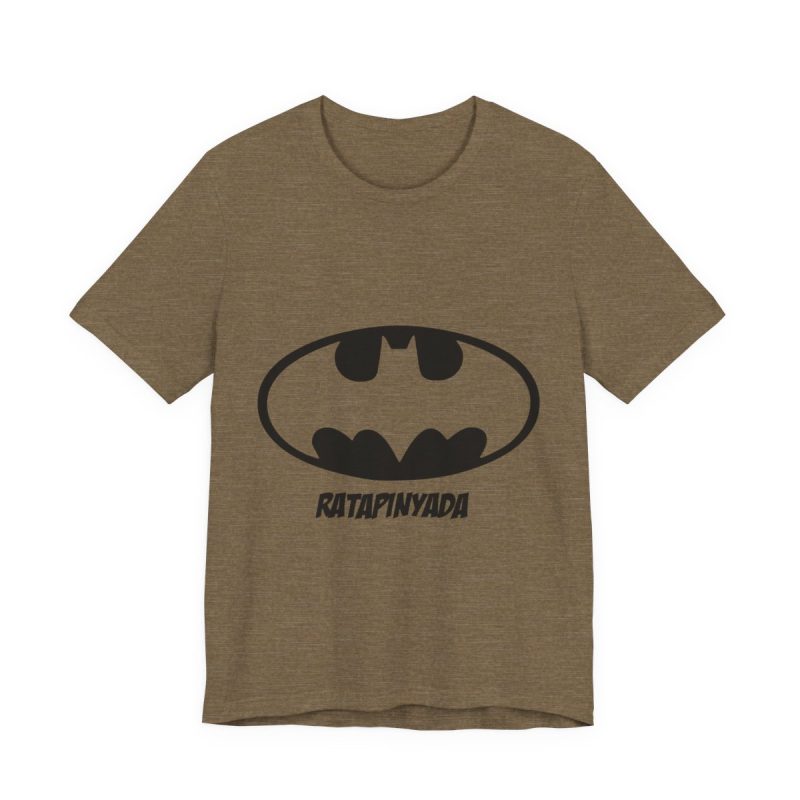 Camiseta jersey manga corta - Verde oliva jaspeado - Rata Pinyada Batman