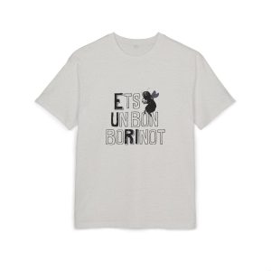 Camiseta oversize gruesa - Gris jaspeado claro - Camiseta «Ets un bon borinot»