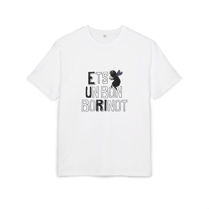 Camiseta oversize gruesa - Blanco - Camiseta «Ets un bon borinot»