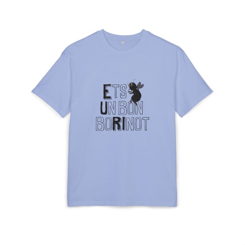 Camiseta oversize gruesa - Azul violeta - Camiseta «Ets un bon borinot»