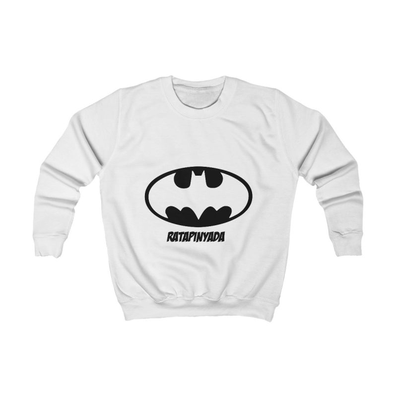 Sudadera infantil - Blanco artico - Rata Pinyada Batman Sudadera infantil - Blanco artico - Rata Pinyada Batman