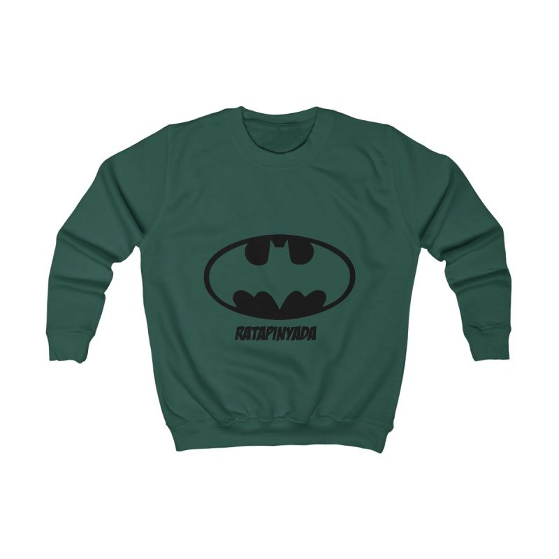 Sudadera infantil - Verde botella - Rata Pinyada Batman