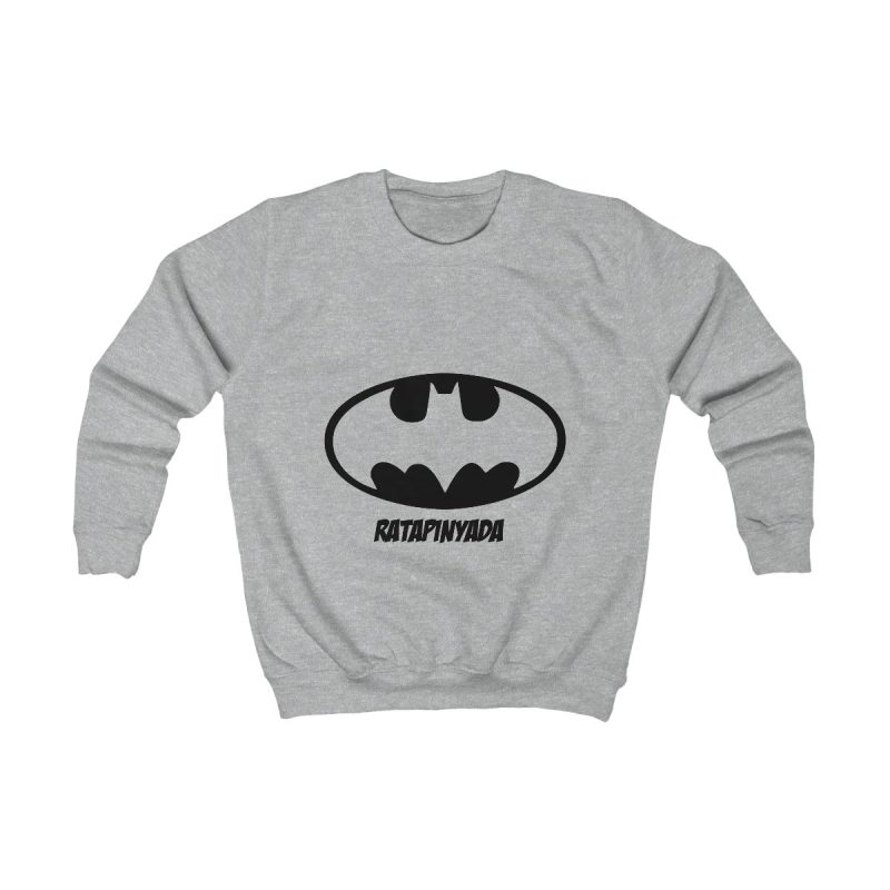 Sudadera infantil - Gris jaspeado claro - Rata Pinyada Batman