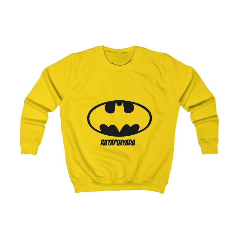Sudadera infantil - Amarillo sol - Rata Pinyada Batman
