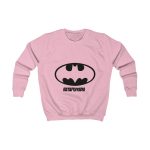 Sudadera infantil - Rosa bebe - Rata Pinyada Batman Sudadera infantil - Rosa bebe - Rata Pinyada Batman