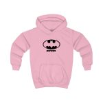 Sudadera con capucha infantil - Rosa bebe - Rata Pinyada Batman Sudadera con capucha infantil - Rosa bebe - Rata Pinyada Batman