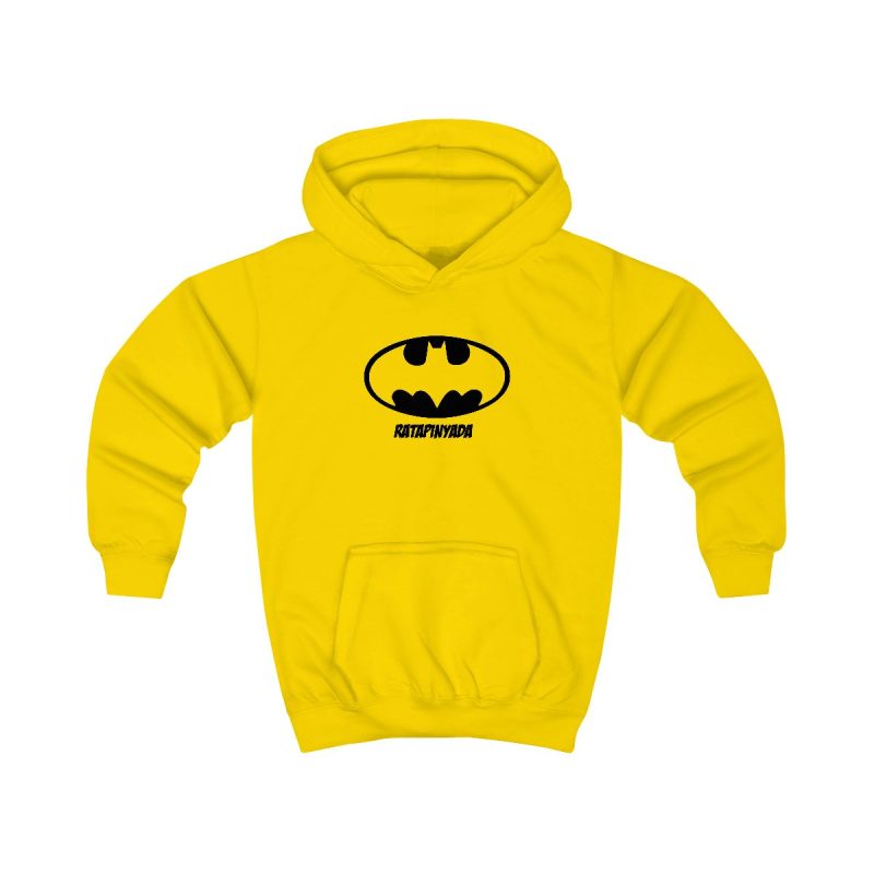 Sudadera con capucha infantil - Amarillo sol - Rata Pinyada Batman