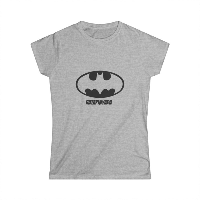 Camiseta mujer Softstyle - Gris deportivo - Rata Pinyada Batman