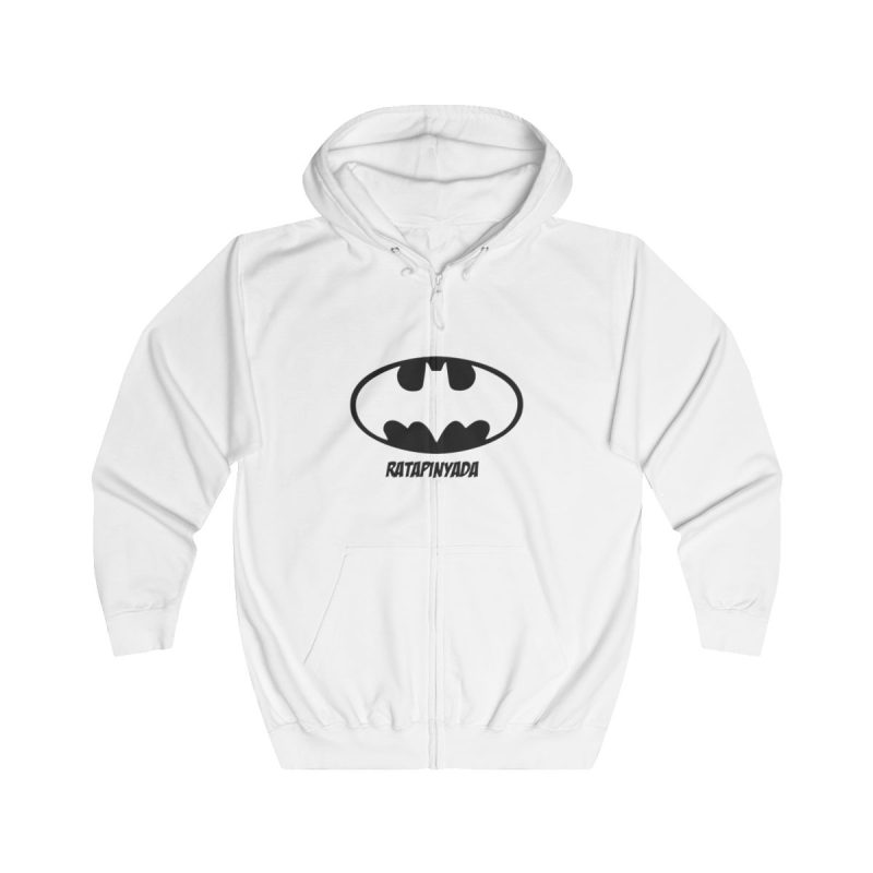 Sudadera con capucha y cremallera - Blanco artico - Rata Pinyada Batman Sudadera con capucha y cremallera - Blanco artico - Rata Pinyada Batman