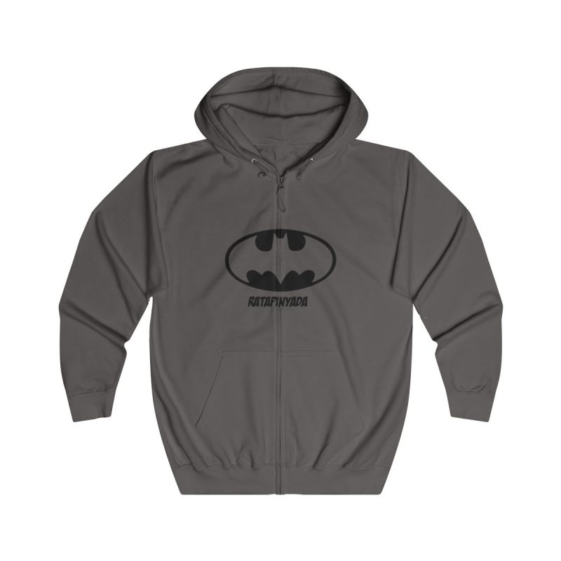 Sudadera con capucha y cremallera - Gris acero - Rata Pinyada Batman