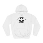 Sudadera universitaria - Blanco artico - Rata Pinyada Batman