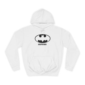 Sudadera universitaria - Blanco artico - Rata Pinyada Batman