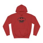 Sudadera universitaria - Rojo fuego - Rata Pinyada Batman