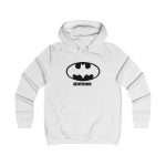 Sudadera universitaria mujer - Blanco artico - Rata Pinyada Batman