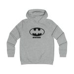 Sudadera universitaria mujer - Gris jaspeado claro - Rata Pinyada Batman