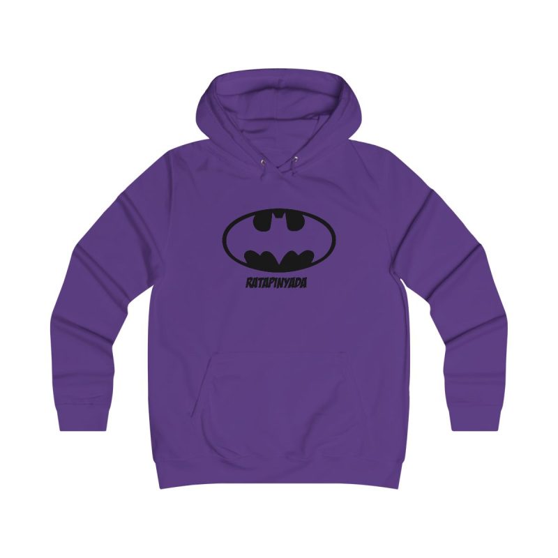 Sudadera universitaria mujer - Morado - Rata Pinyada Batman