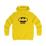 Sudadera universitaria mujer - Amarillo sol - Rata Pinyada Batman