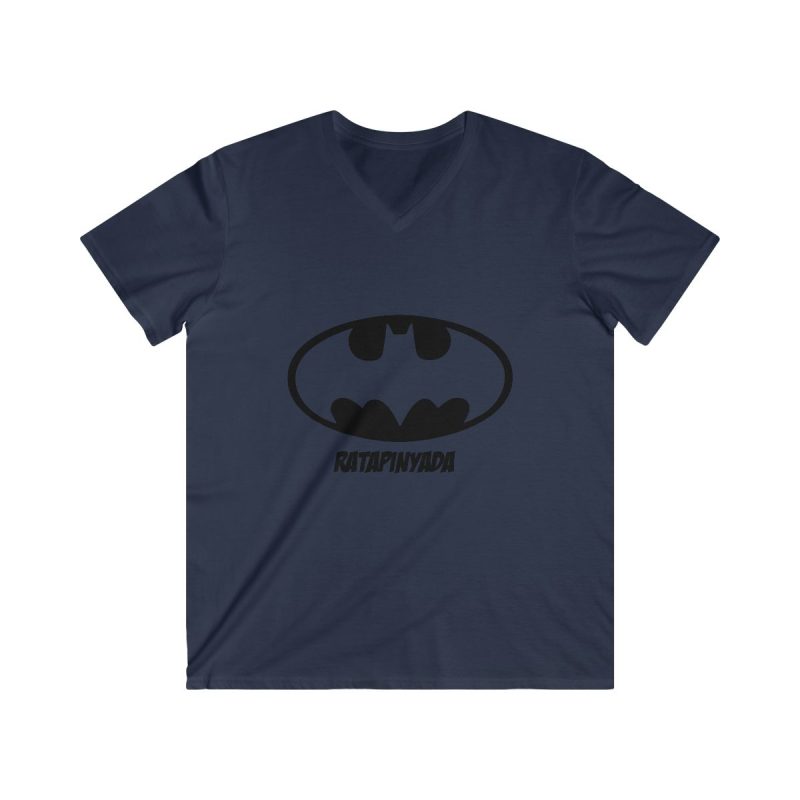 Camiseta hombre entallada cuello de pico - Azul marino - Rata Pinyada Batman Camiseta hombre entallada cuello de pico - Azul marino - Rata Pinyada Batman