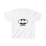 Camiseta infantil algodon grueso - Blanco - Rata Pinyada Batman Camiseta infantil algodon grueso - Blanco - Rata Pinyada Batman