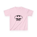 Camiseta infantil algodon grueso - Rosa claro - Rata Pinyada Batman Camiseta infantil algodon grueso - Rosa claro - Rata Pinyada Batman