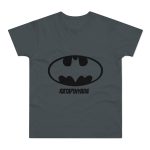 Camiseta hombre punto liso - Gris oscuro - Rata Pinyada Batman