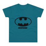 Camiseta hombre punto liso - Azul diva - Rata Pinyada Batman