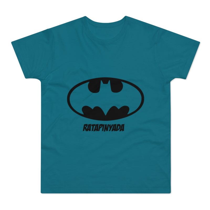 Camiseta hombre punto liso - Azul diva - Rata Pinyada Batman