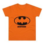 Camiseta hombre punto liso - Naranja - Rata Pinyada Batman