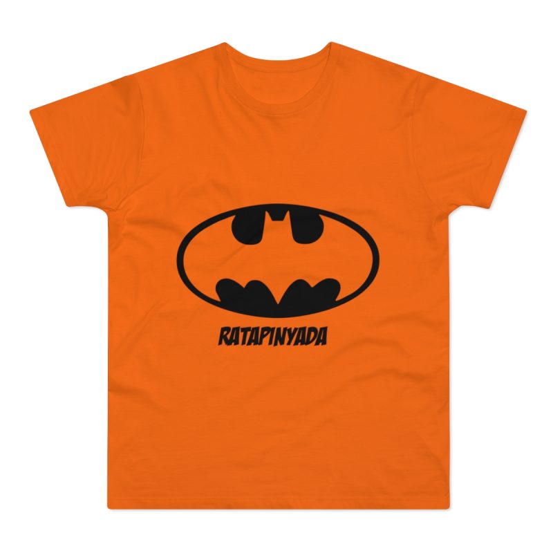 Camiseta hombre punto liso - Naranja - Rata Pinyada Batman