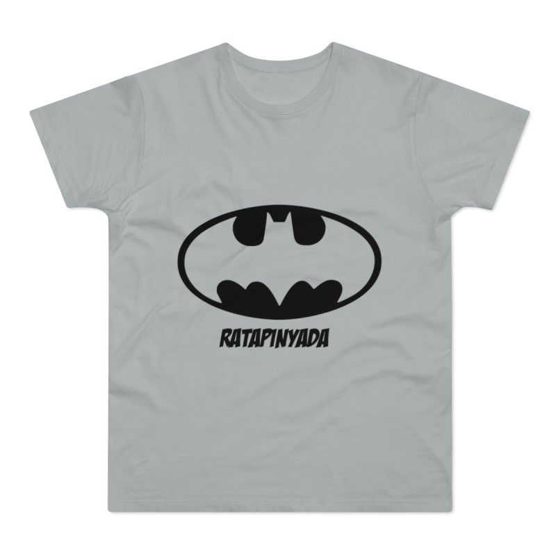 Camiseta hombre punto liso - Gris Pacifico - Rata Pinyada Batman
