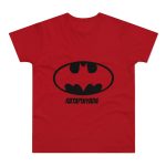Camiseta hombre punto liso - Rojo - Rata Pinyada Batman