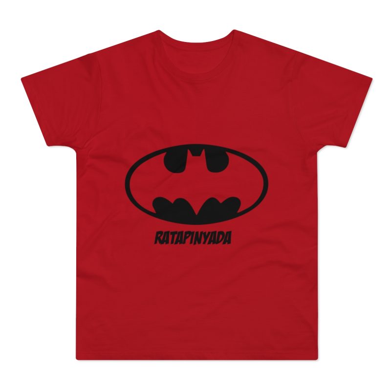 Camiseta hombre punto liso - Rojo - Rata Pinyada Batman