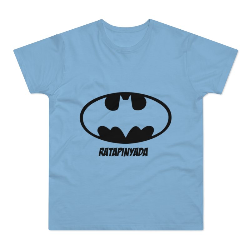 Camiseta hombre punto liso - Azul cielo - Rata Pinyada Batman