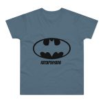 Camiseta hombre punto liso - Azul piedra - Rata Pinyada Batman