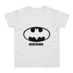 Camiseta hombre punto liso - Blanco - Rata Pinyada Batman