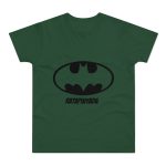 Camiseta hombre punto liso - Verde botella - Rata Pinyada Batman