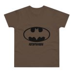 Camiseta hombre punto liso - Marron chocolate - Rata Pinyada Batman