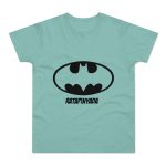 Camiseta hombre punto liso - Verde menta - Rata Pinyada Batman