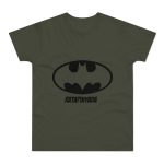 Camiseta hombre punto liso - Caqui urbano - Rata Pinyada Batman