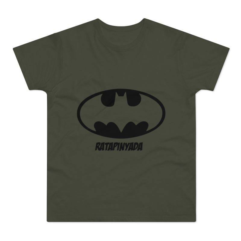 Camiseta hombre punto liso - Caqui urbano - Rata Pinyada Batman