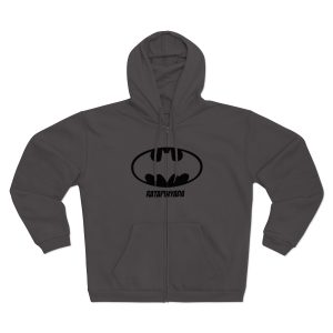 Sudadera capucha con cremallera premium - Antracita - Rata Pinyada Batman
