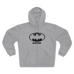 Sudadera capucha con cremallera premium - Gris jaspeado claro - Rata Pinyada Batman Sudadera capucha con cremallera premium - Gris jaspeado claro - Rata Pinyada Batman