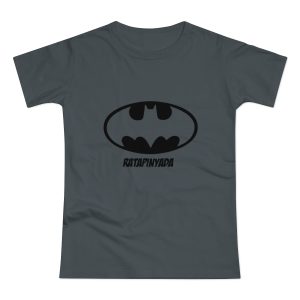 Camiseta mujer punto liso - Gris oscuro - Rata Pinyada Batman