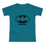 Camiseta mujer punto liso - Azul diva - Rata Pinyada Batman