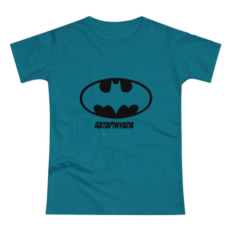 Camiseta mujer punto liso - Azul diva - Rata Pinyada Batman