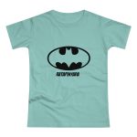 Camiseta mujer punto liso - Verde menta - Rata Pinyada Batman