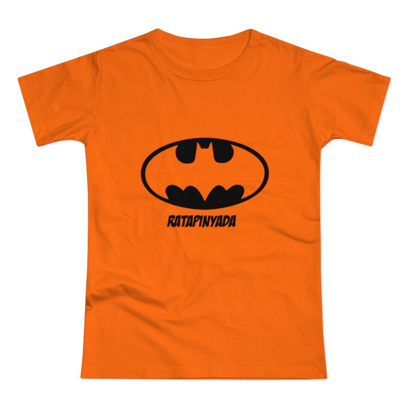 Camiseta mujer punto liso - Naranja - Rata Pinyada Batman